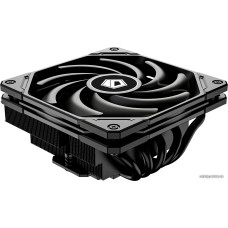 Кулер ID-Cooling IS-55 BLACK LGA1700/1200/115X/AM5/AM4 низкопрофильный высота 55mm (18шт/кор, TDP 125W, PWM, 5 тепл.труб
