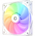 Вентилятор 120mm ID-Cooling CRYSTAL 120 WHITE ARGB (PWM, Low Noise, ARGB, резиновые углы, прозрачный, 500-1500об/мин)  BOX