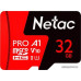 Micro SD 32 Gb Netac P500 Extreme Pro microSDHC (NT02P500PRO-032G-S) б/адаптера