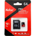 Micro SD 64 Gb Netac P500 Extreme Pro microSDXC (NT02P500PRO-064G-R) c адаптером