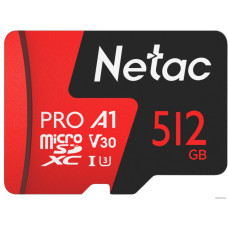 Micro SD 512 Gb Netac P500 Extreme Pro microSDXC (NT02P500PRO-512G-R) с адаптером