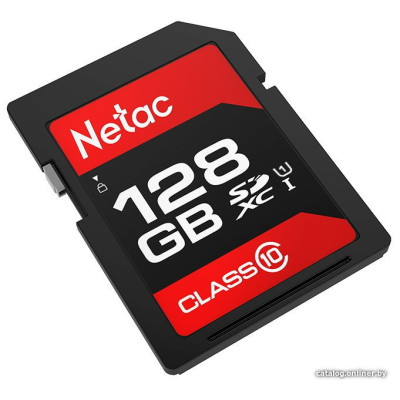 SDHC 128 Gb Netac P600 (NT02P600STN-128G-R) (128 ГБ, класс 10, UHS-I (класс U1), чтение: 80 МБ/с)