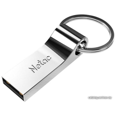 USB2.0 32Gb Netac U275 NT03U275N-032G-20SL  (без колпачка, металл, цвет серебристый)