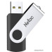 USB2.0 64Gb Netac U505 NT03U505N-064G-20BK (USB 2.0 Type-A, раскладной корпус, металл/пластик, скорость 90/30 МБ/с, цвет черный)