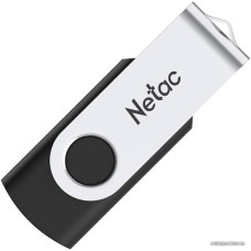 USB2.0 32Gb Netac U505 NT03U505N-032G-20BK (USB 2.0 Type-A, раскладной корпус, металл/пластик, скорость 90/30 МБ/с, цвет