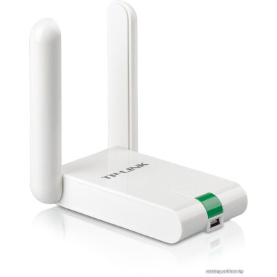 Wi-Fi Сетевой USB-адаптер TP-Link TL-WN822N (USB 2.0 Type-A, 802.11n (Wi-Fi 4), до 300 Mbps, антенна 3 dBi, цвет белый), RTL