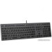 Клавиатура A4Tech Fstyler FX60 (серый/белая подсветка) (стандартная для ПК, ножничная, пластик, интерфейс подключения - USB, подсветка, цвет серый)