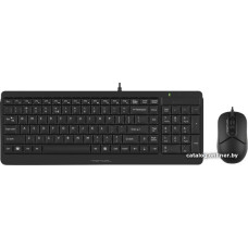 Комплект ПРОВОДНОЙ Клавиатура + мышь A4Tech Fstyler F1512 (черный) (мышь проводная USB (сенсор оптический), клавиатура U