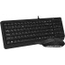Комплект ПРОВОДНОЙ Клавиатура + мышь A4Tech Fstyler F1512 (черный) (мышь проводная USB (сенсор оптический), клавиатура USB, цвет чёрный)