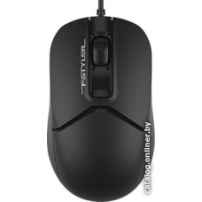 Мышь A4Tech Fstyler FM12 (ноутбучная мышь для ПК, проводная USB, сенсор оптический 1200 dpi, 3 кнопки, колесо с нажатием