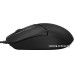 Мышь A4Tech Fstyler FM12 (ноутбучная мышь для ПК, проводная USB, сенсор оптический 1200 dpi, 3 кнопки, колесо с нажатием и отклонением, цвет черный)