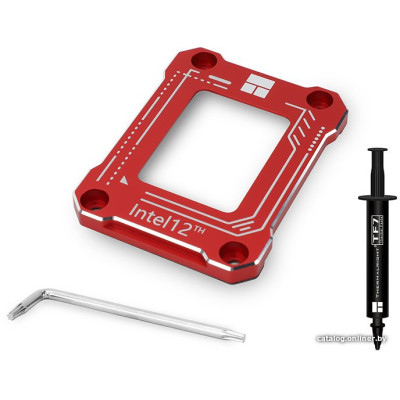 Рамка для укрепления гнезда LGA 1700 Thermalright LGA 17XX-BCF-RED, красная (LGA-17XX-BCF-RED) + термопаста TF7 2 г.