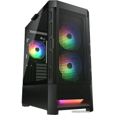 Корпус ATX Без БП Cougar Airface RGB (CGR-5ZD1B-AIR-RGB) (Tempered Glass, 1xUSB 2.0, 2xUSB-A 3.2 5Гбит/с, 3x120mm ARGB F