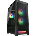 Корпус ATX Без БП Cougar Airface RGB (CGR-5ZD1B-AIR-RGB) (Tempered Glass, 1xUSB 2.0, 2xUSB-A 3.2 5Гбит/с, 3x120mm ARGB FAN, HD Audio+Mic, VGA MAX 330mm, CPU MAX 190mm, пылевые фильтры) Black