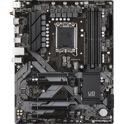 MB Gigabyte B760 DS3H AX DDR4 Soc-1700 (B760) 5xPCI-Ex16 2xM.2 1GbE LAN Wi-Fi 6E RZ608 RAID 0/1/5/10 4xDDR4 5333MHz+ HDMI+DP ATX RTL