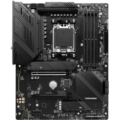 MB MSI MAG B650 TOMAHAWK WIFI Soc-AM5 (B650) 2xPCI-Ex16 PCI-Ex1 3xM.2 RAID 0/1/10 2.5GbE Wi-Fi 6E LAN 4xDDR5 6600MHz+ HDMI+DP mATX RTL (ТОЛЬКО В СОСТАВЕ ПЭВМ)