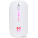 Мышь беспроводная Defender Touch MM-997 БЕСШУМНАЯ (белая) (52998) (ультратонкая , с RGB подсветкой, 2 модуля для подключения: Bluetooth и радиоканал 2.4Ghz)