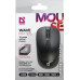 Мышь беспроводная Defender Wave MM-995 БЕСШУМНАЯ (чёрная) (52995) (ноутбучная мышь для ПК, беспроводная радио, сенсор оптический 1600 dpi, 4 кнопки, колесо с нажатием)