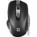Мышь беспроводная Defender Prime MB-053 БЕСШУМНАЯ (чёрный) (52053) (ноутбучная мышь для ПК, беспроводная радио, сенсор оптический 1600 dpi, 6 кнопок, колесо с нажатием)
