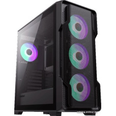 Корпус E-ATX Без БП GameMax Siege BK (Tempered Glass, Mesh сетка, 1xUSB 2.0, 1xUSB-A 3.2, HD Audio+Mic, 4x120mm ARGB Fan
