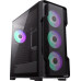 Корпус E-ATX Без БП GameMax Siege BK (Tempered Glass, Mesh сетка, 1xUSB 2.0, 1xUSB-A 3.2, HD Audio+Mic, 4x120mm ARGB Fan, VGA MAX 410mm, CPU MAX 165mm, пылевые фильтры) Black
