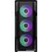 Корпус E-ATX Без БП GameMax Siege BK (Tempered Glass, Mesh сетка, 1xUSB 2.0, 1xUSB-A 3.2, HD Audio+Mic, 4x120mm ARGB Fan, VGA MAX 410mm, CPU MAX 165mm, пылевые фильтры) Black