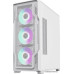 Корпус E-ATX Без БП GameMax Siege WH (Tempered Glass, Mesh сетка, 1xUSB 2.0, 1xUSB-A 3.2, HD Audio+Mic, 4x120mm ARGB Fan, VGA MAX 410mm, CPU MAX 165mm, пылевые фильтры) White