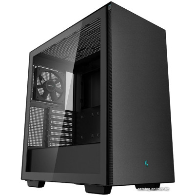 Корпус ATX Без БП DeepCool CH510 (R-CH510-BKNNE1-G-1) (Tempered Glass, 2xUSB-A 3.2 5Гбит/с, 1x120mm Fan, HD Audio+Mic, 2x3.5