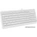 Клавиатура A4Tech Fstyler FK15 White (стандартная/офисная для ПК, интерфейс подключения - USB, кабель 1.5 м, влагозащита, цвет белый)