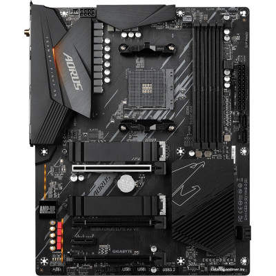 MB Gigabyte B550 AORUS ELITE AX V2 Soc-AM4 (B550) 3xPCI-Ex16 PCI-Ex1 2xM.2 2.5GbE LAN Wi-Fi 6 AX200 4xDDR4 4733MHz+ DP+HDMI ATX RTL