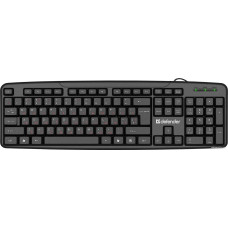 Клавиатура Defender Astra HB-588 RU (45588) 107кл., Multimedia (стандартная для ПК, мембранная, пластик, интерфейс подкл
