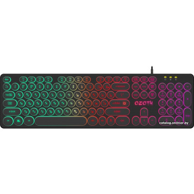 Клавиатура Defender Ozoth GK-106 RU (45106) (игровая для ПК, мембранная, пластик, интерфейс подключения - USB, подсветка, цвет черный)