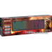 Клавиатура Defender Ozoth GK-106 RU (45106) (игровая для ПК, мембранная, пластик, интерфейс подключения - USB, подсветка, цвет черный)