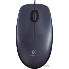 Мышь Logitech M100 (910-006652/910-006765) (полноразмерная, проводная USB, сенсор оптический 1000 dpi, 3 кнопки, колесо 