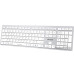 Клавиатура A4Tech Fstyler FX50 White (стандартная для ПК/для компьютеров Apple, ножничная, пластик, интерфейс подключения - USB, влагозащита, цвет белый)
