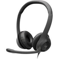 Наушники с микрофоном Logitech H390 Gray (981-000803) (наушники с микрофоном, накладные, 20-20000 Гц, кабель 2.4 м)