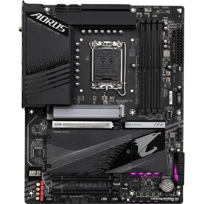MB Gigabyte Z790 AORUS ELITE AX Soc-1700 (Z790) 3xPCI-Ex16 4xM.2 2.5GbE LAN Wi-Fi 6E AX21* BT 5.3 RAID 0/1/5/10 4xDDR5 7600MHz+ HDMI+DP ATX RTL