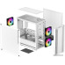 Корпус MicroATX Без БП Deepcool CC360 WH ARGB (R-CC360-WHAPM3-G-1) (Tempered Glass, 2xUSB 2.0, 1xUSB-A 3.2 5Гбит/с, 3x120mm ARGB Fan, HD Audio+Mic, 2x3.5