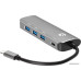 Адаптер USB-C male -> 4 port USB3.0 HUB+PD VCOM (CU4383) Адаптер USB-C male -> 4 port USB3.0 HUB+PD VCOM (CU4383)
