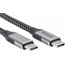 Кабель USB-C male - USB-C male VCOM (CU420M-1M) USB3.2 20Gbs 100WT 4KX60Hz 1м
