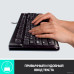 Клавиатура Logitech K120 Black (920-002583) USB (EN/RU, офисная для ПК, интерфейс подключения - USB, цвет черный)