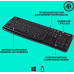 Клавиатура Logitech K120 Black (920-002583) USB (EN/RU, офисная для ПК, интерфейс подключения - USB, цвет черный)