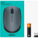 Мышь беспроводная Logitech M170 (910-004646) (ноутбучная мышь для ПК, радио, сенсор оптический, 3 кнопки, колесо с нажатием, цвет черный/серый)