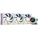 Система водяного охлаждения ID-Cooling SL360 White / LGA2066/2011/1700/1200/1151/1150/1155/1156 AMD AM5/AM4 / 3*120mm FDB / 2100RPM±10% / LCD Display / White