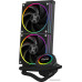 Система водяного охлаждения ID-Cooling SL240 / LGA2066/2011/1700/1200/1151/1150/1155/1156 AMD AM5/AM4 / 2*120mm FDB / Pump 2100RPM±10% / LCD Display / Black