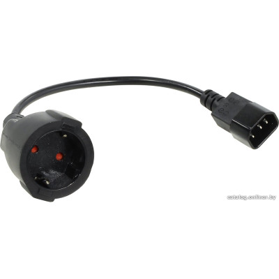 Кабель переходник UPS -> розетка 3Gx0,75mm2 VCOM (CE002-CU0.75-0.15M) 0.15м