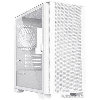Корпус MicroATX Без БП Montech AIR 100 Lite (MNT-A100L-W) (Tempered Glass, 1xUSB 2.0, 2xUSB-A 3.2 5Гбит/с, 2x120mm ARGB FAN, HD Audio+Mic, VGA MAX 330mm, CPU MAX 161mm, пылевые фильтры) White