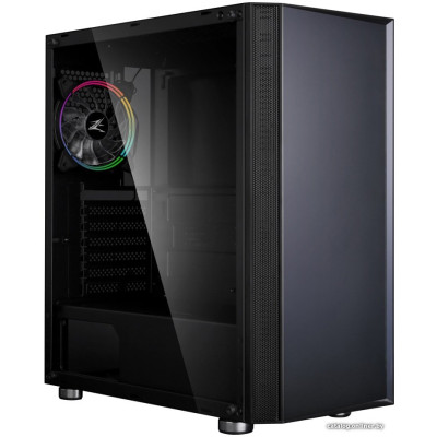Корпус ATX Без БП Zalman R2 (Tempered Glass, 2xUSB 2.0, 1xUSB-A 3.2 5Гбит/с, 1x120mm FAN, HD Audio+Mic, VGA MAX 350mm, CPU MAX 162mm, пылевые фильтры) Black
