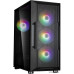 Корпус ATX Без БП Zalman i3 Neo (Tempered Glass, 1xUSB 2.0, 2xUSB-A 3.2 5Гбит/с, 4x120mm многоцветный FAN, HD Audio+Mic, VGA MAX 355mm, CPU MAX 160mm, пылевые фильтры) Black