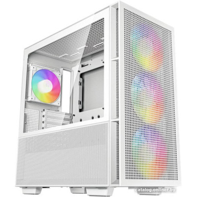Корпус ATX Без БП Deepcool CH560 WH White (R-CH560-WHAPE4-G-1) (Tempered Glass, 1xUSB-A 3.2 5Гбит/с, 1xUSB-C 3.2 5Гбит/с, 4x120mm ARGB Fan, HD Audio+Mic, 2x3.5